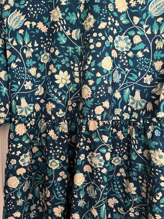 Tuckernuck Navy Floral Button-Front Top - Picture 3 of 6